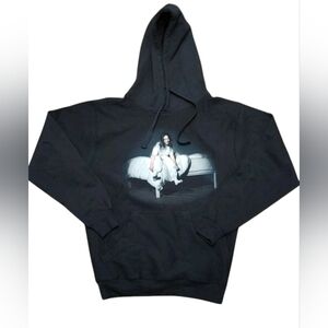 2020 Billie Eilish Large Print Pullover Hoodie Size (M)